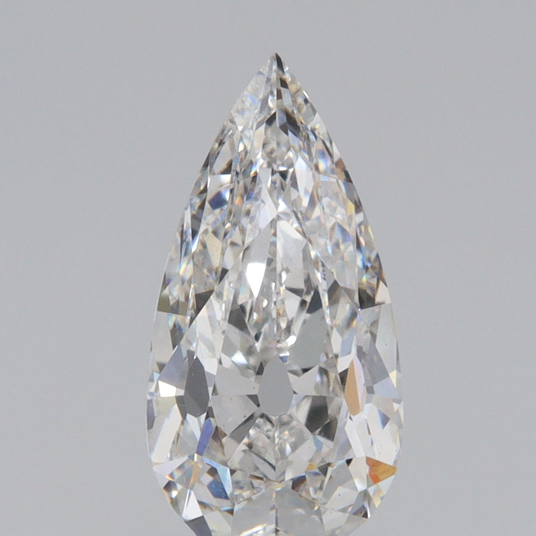 1.55ct | F/VS1 Pear Shape Old Mine Cut Lab Diamond (IGI)