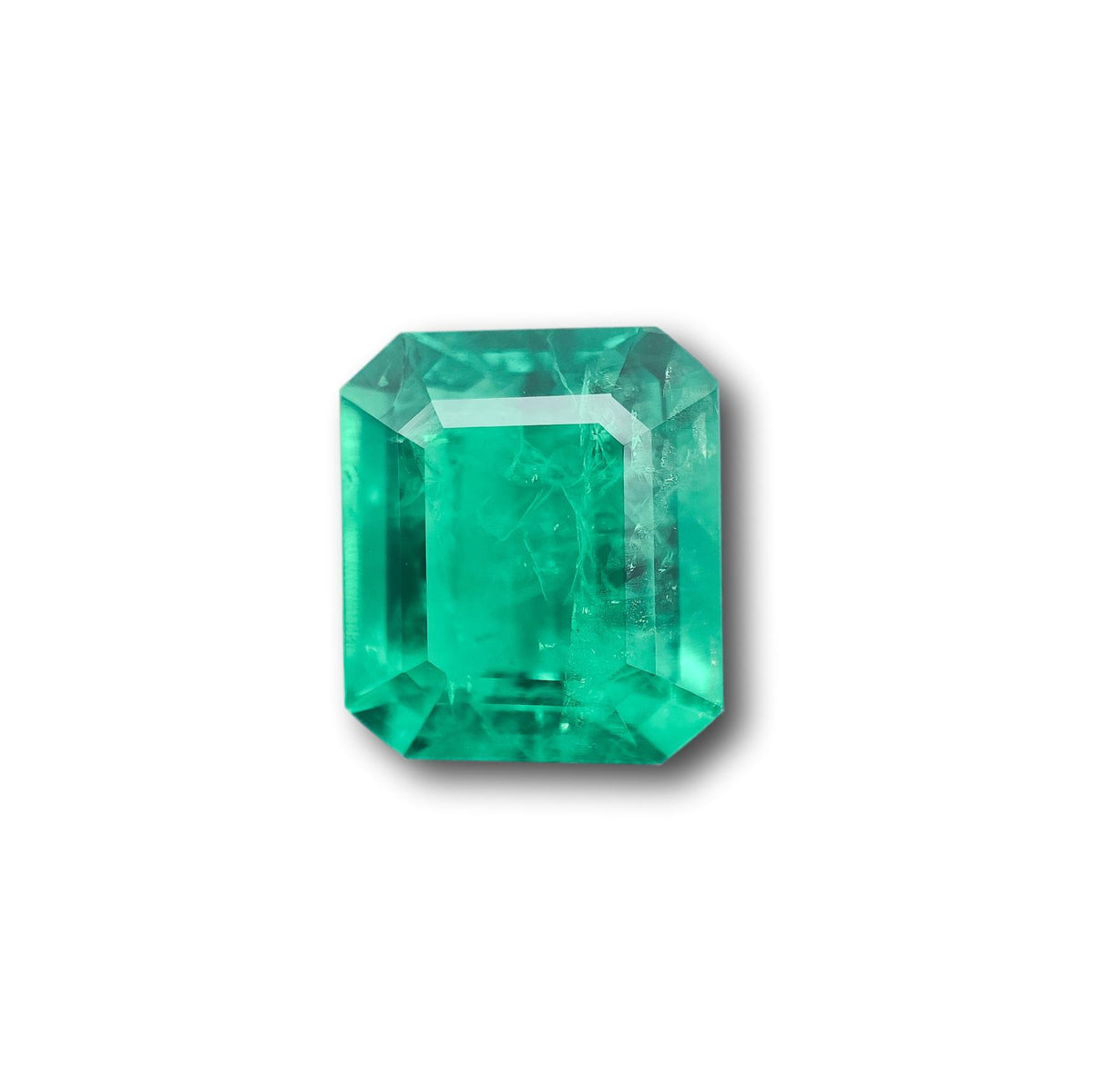 4.78ct | Step Cut Emerald Shape Lab Emerald