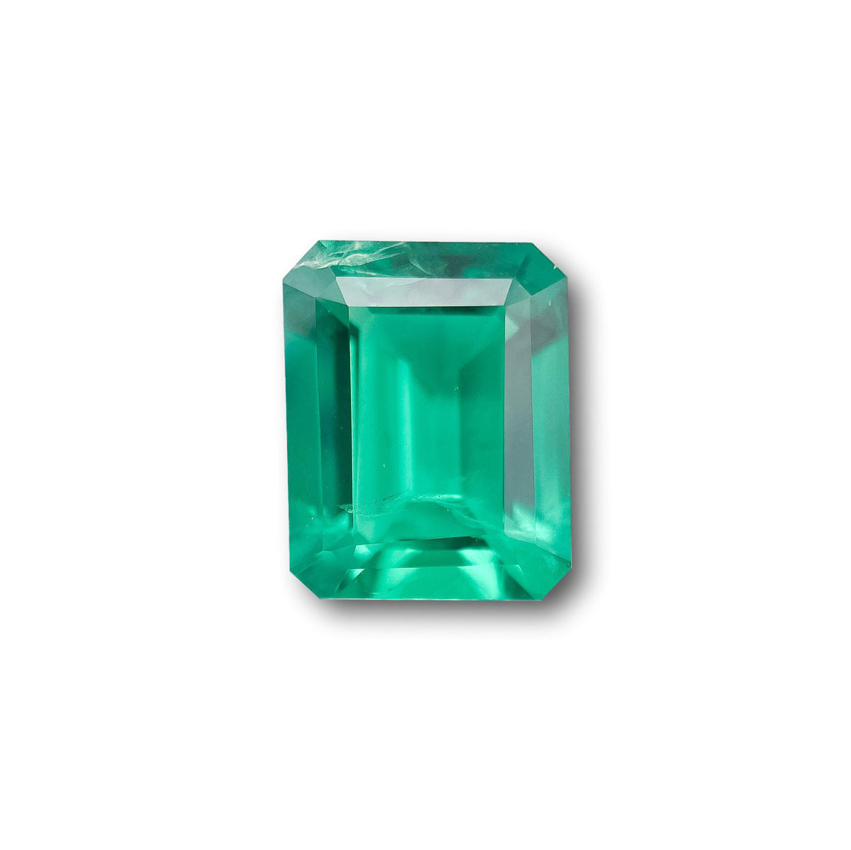 4.15ct | Step Cut Emerald Shape Lab Emerald