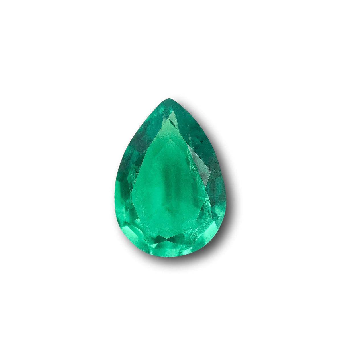 3.04ct | Brilliant Cut Pear Shape Lab Emerald