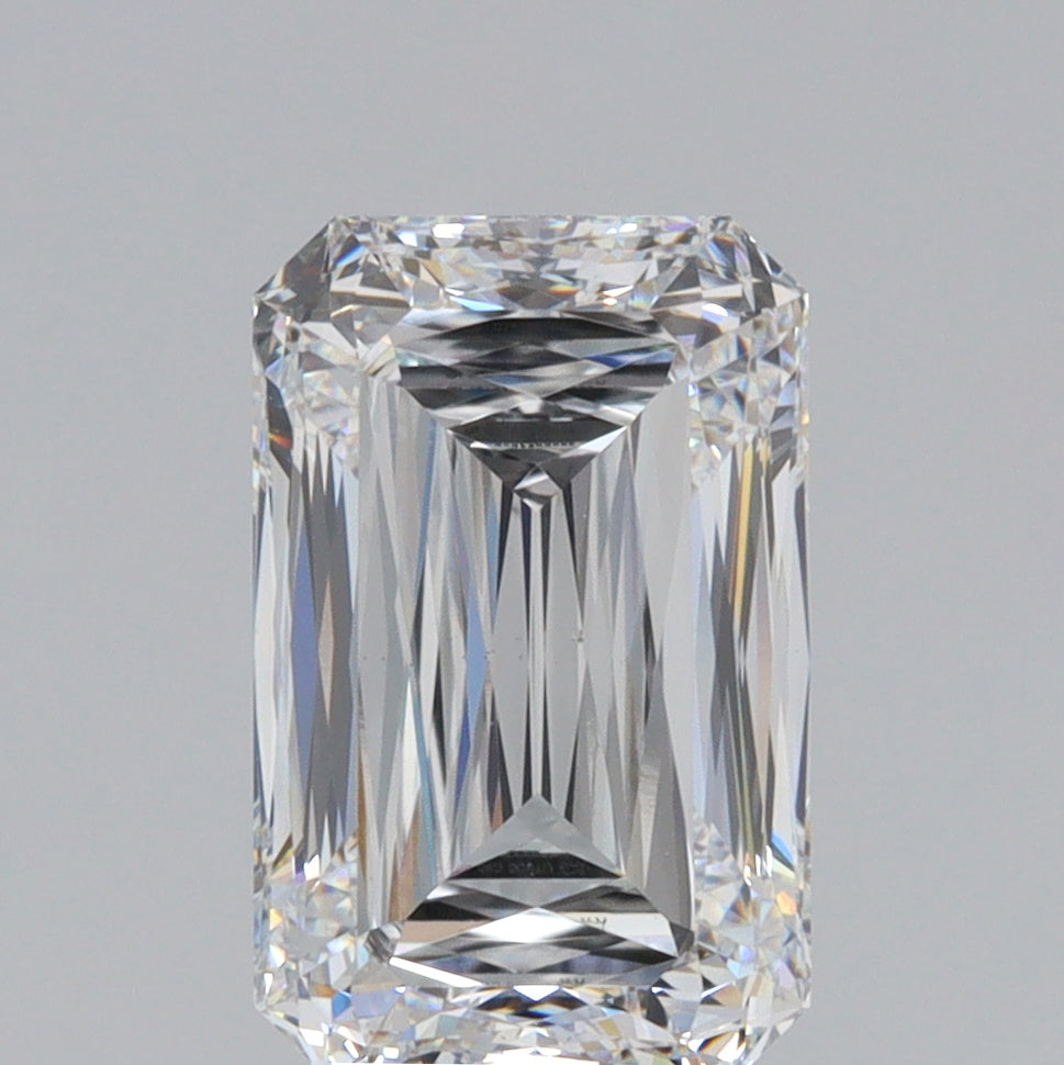 2.71ct | E/VS1 Emerald Shape Lattice Cut Lab Diamond (IGI)-LITHOS Diamond