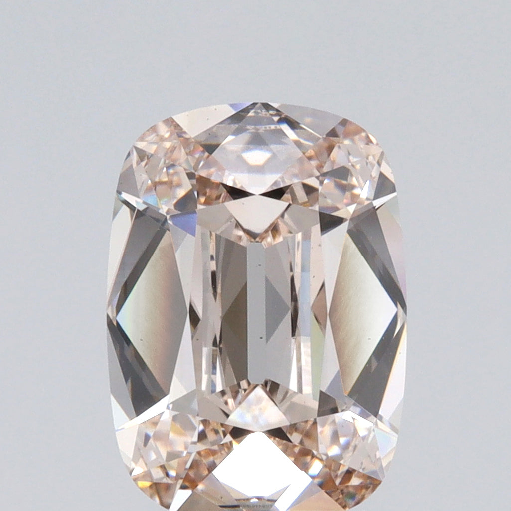 2.63ct | L/VS1 Champagne Cushion Shape Old Mine Cut Lab Diamond (IGI)-LITHOS Diamond
