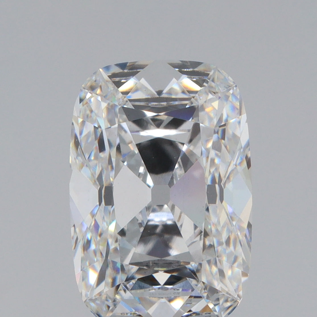3.80ct | E/VS1 Antique Cushion Shape Old Mine Cut Lab Diamond (IGI)
