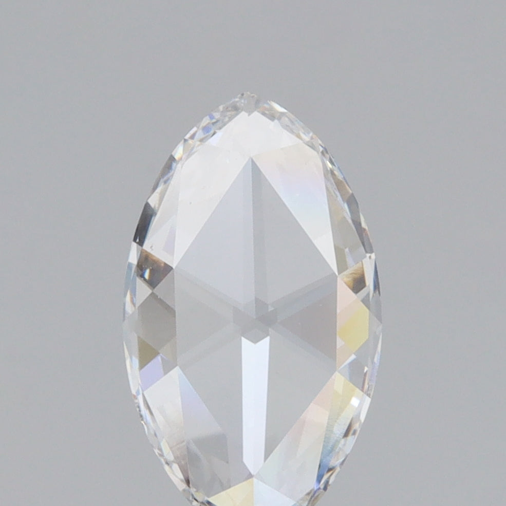 1.03ct | F/VS1 Marquise Shape Rose Cut Lab Diamond (IGI)-LITHOS Diamond