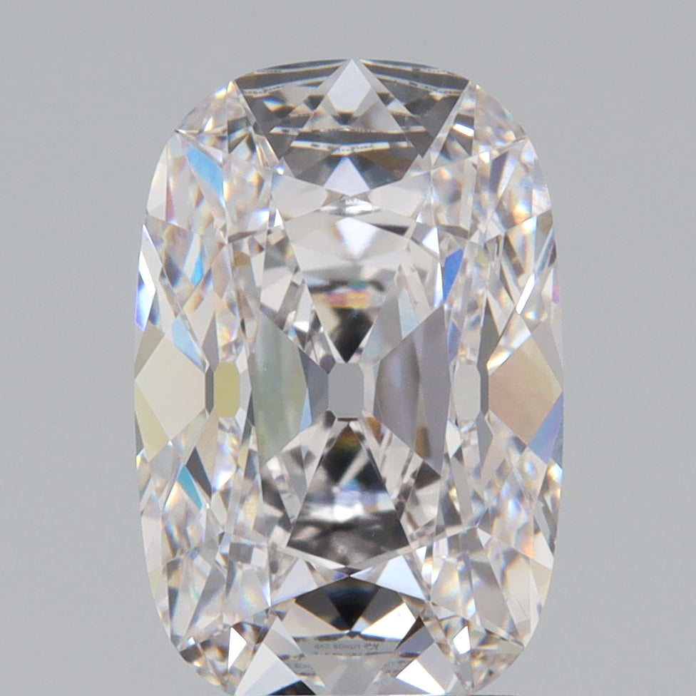 3.25ct | F/VS1 Cushion Shape Old Antique Mine Cut Lab Diamond (IGI)