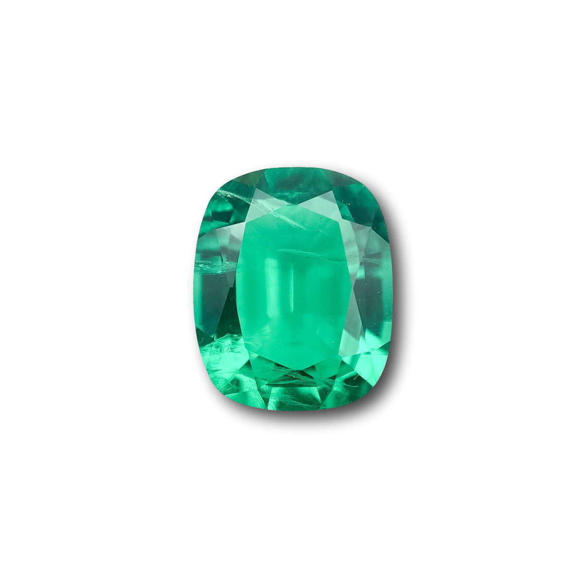 3.70ct | Brilliant Cut Cushion Shape Lab Emerald