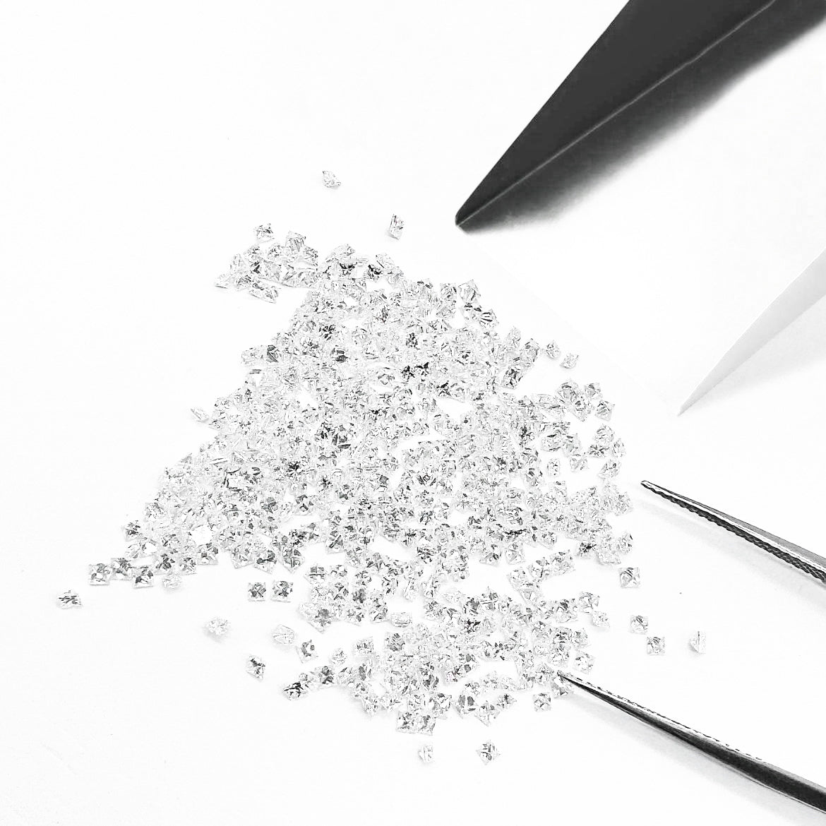 Princess Cut Calibrated Brilliant Lab Diamond Melee