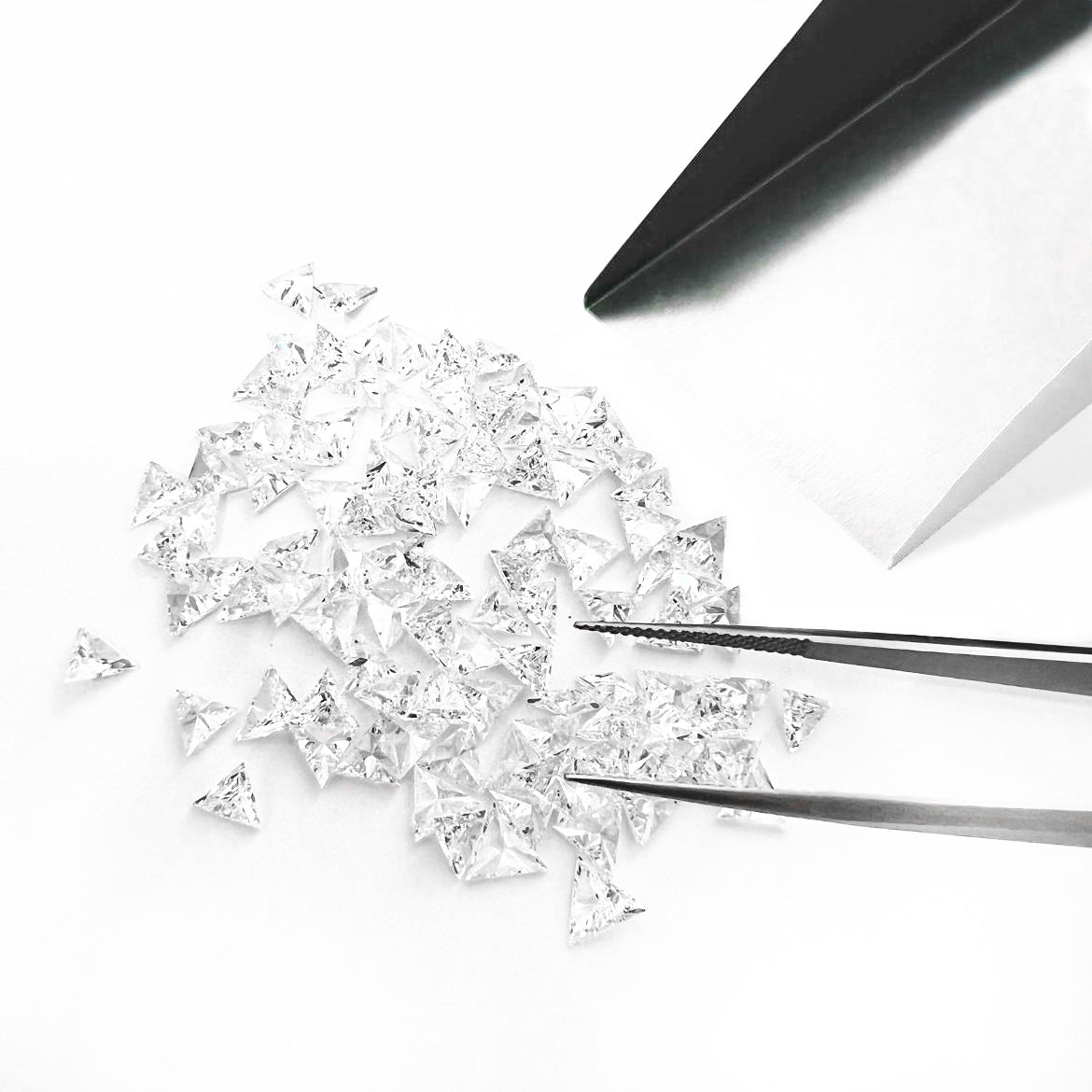 Triangle Cut Calibrated Lab Diamond Melee
