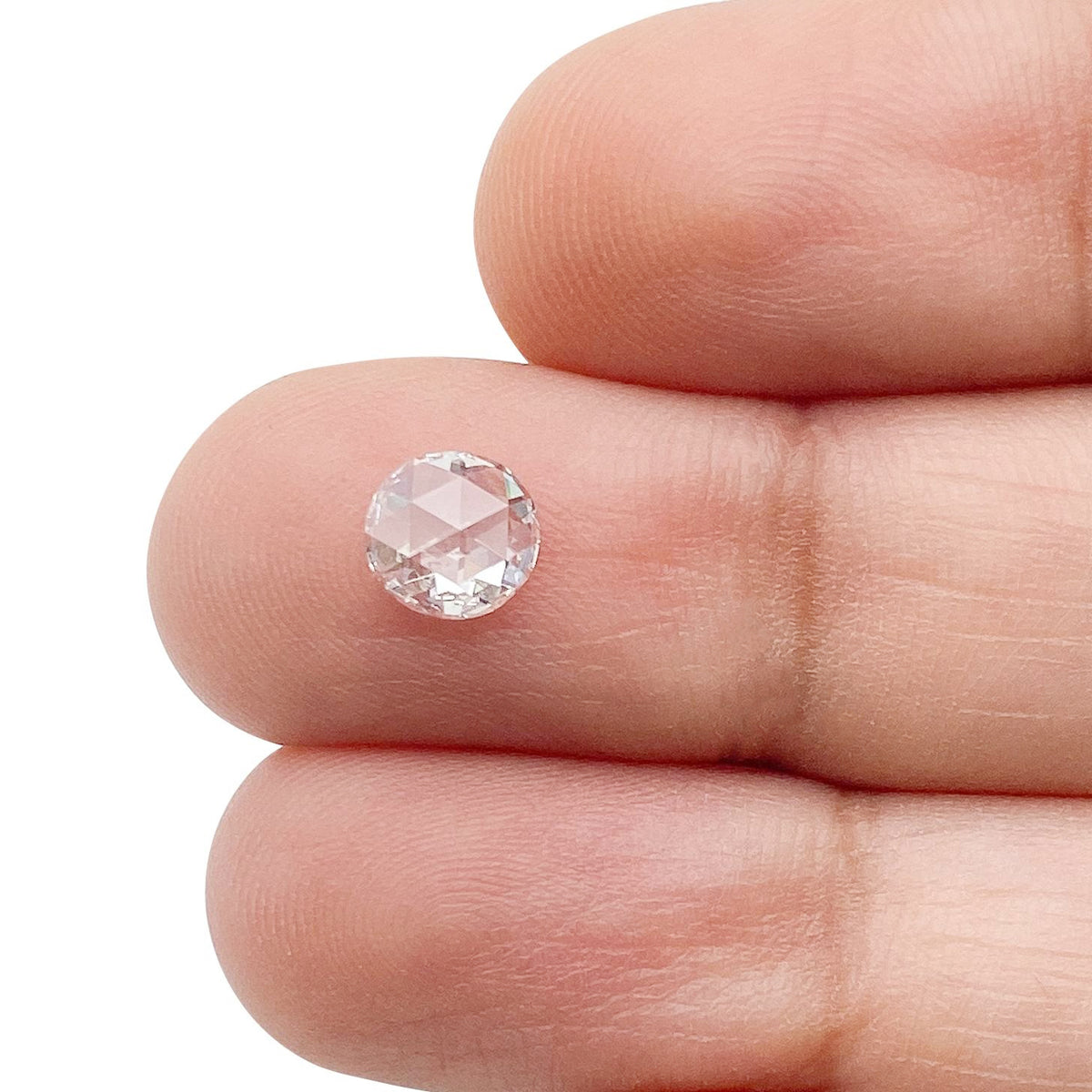 0.52ct | E/VVS2 Round Shape Rose Cut Lab Diamond (IGI)
