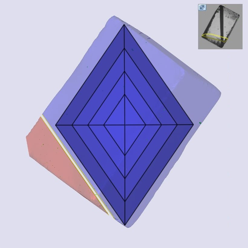 2.00ct |E/VS1 Lozenge Shape Step Cut Lab Diamond (IGI)-LITHOS Diamond