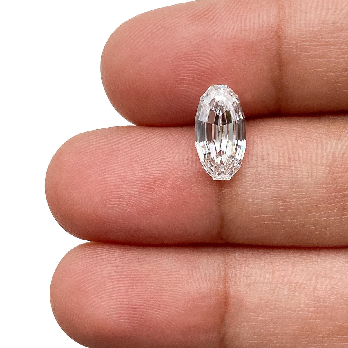 1.87ct | E/VVS2 Oval Shape Step Cut Lab Diamond (IGI)
