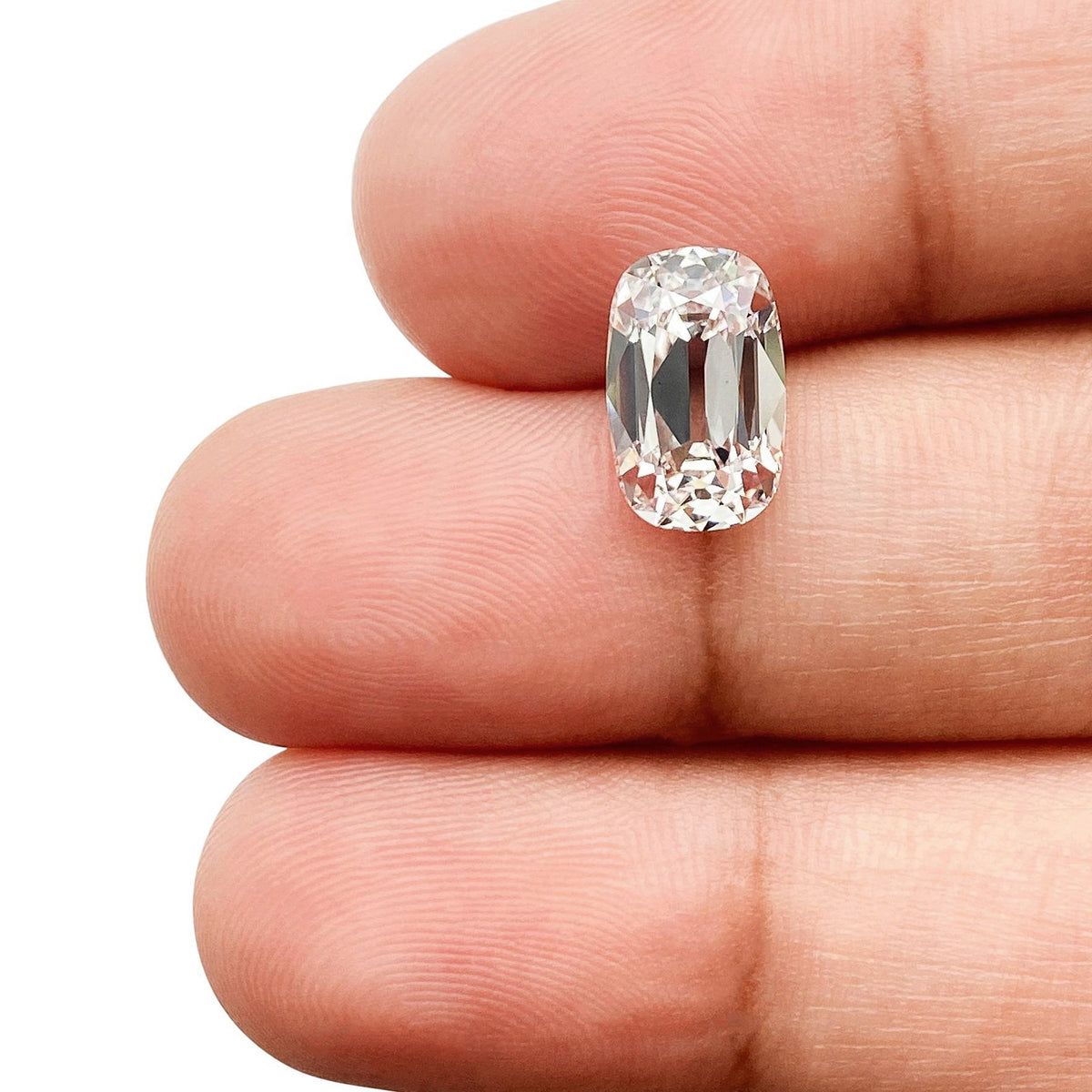 2.29ct | E/VS2 Cushion Shape Old Mine Cut Lab Diamond (IGI)-LITHOS Diamond