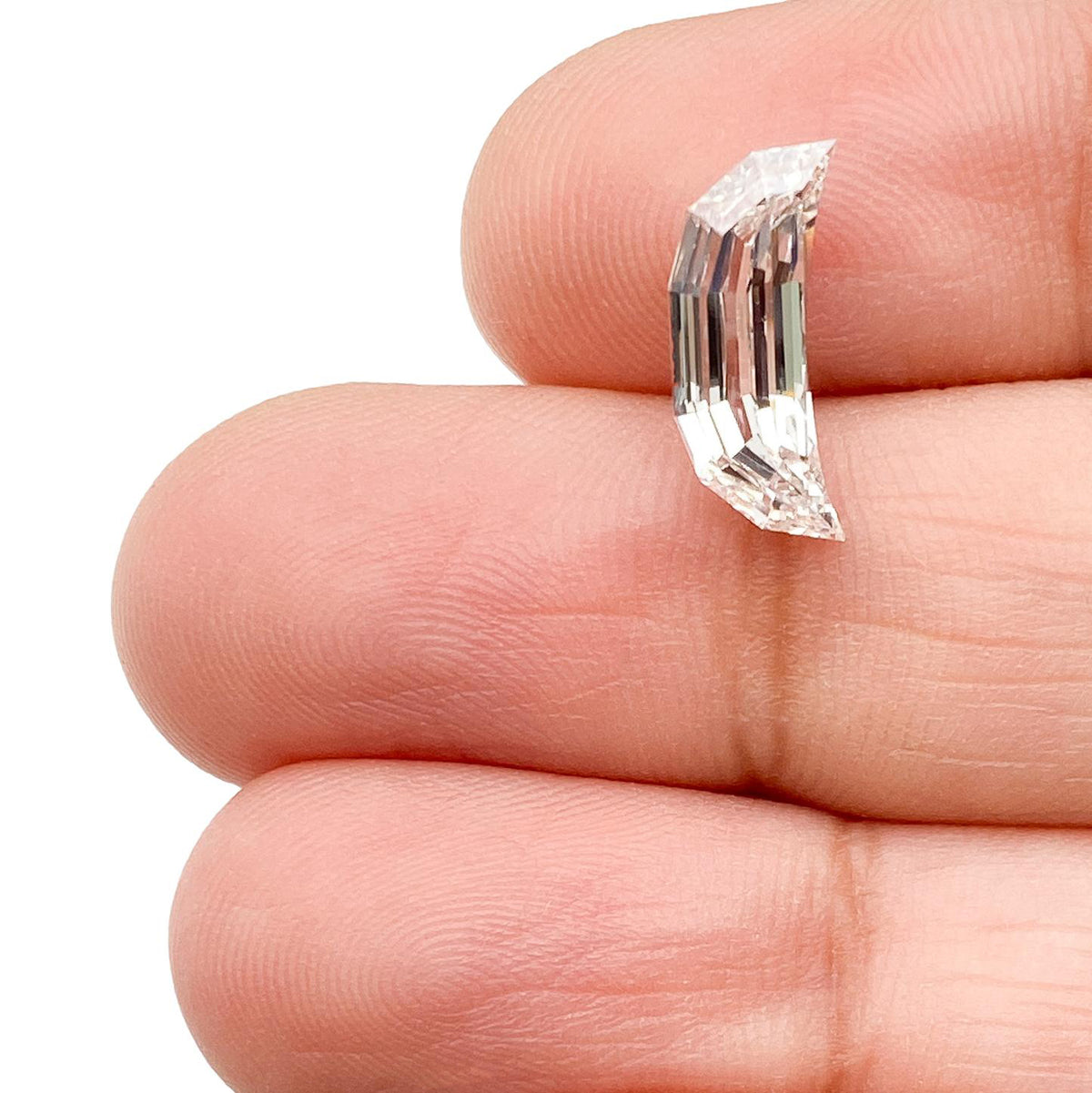 2.11ct | H/VS1 Half Moon Shape Step Cut Lab Diamond (IGI)