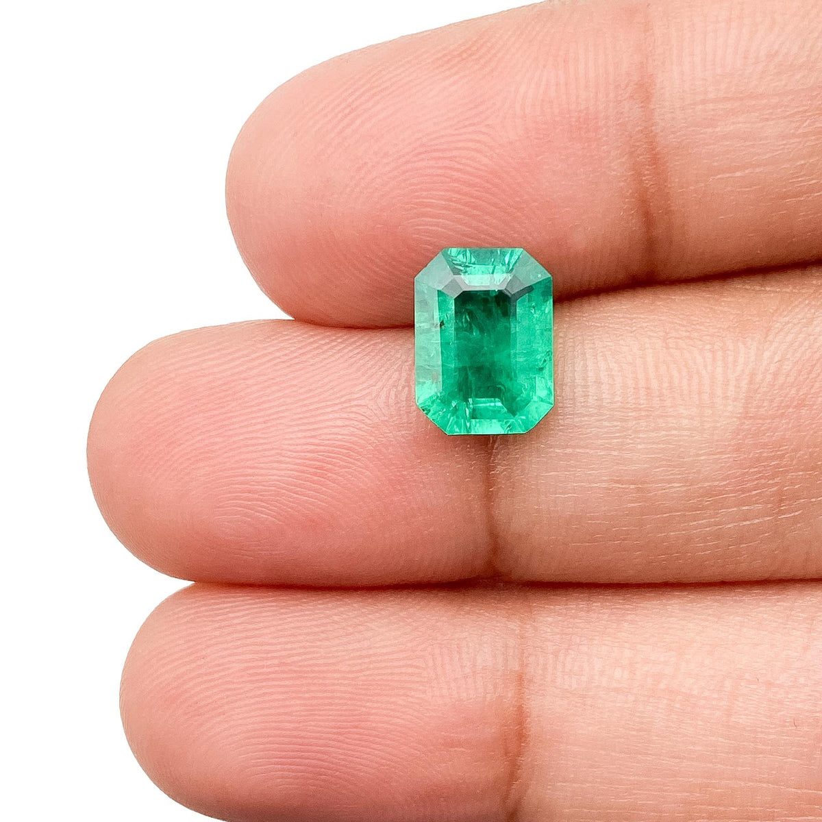 1.57ct | Step Cut Emerald Shape Lab Emerald