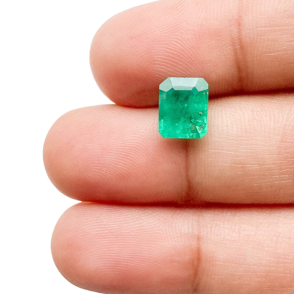 1.61ct | Step Cut Emerald Shape Lab Emerald (GSI)