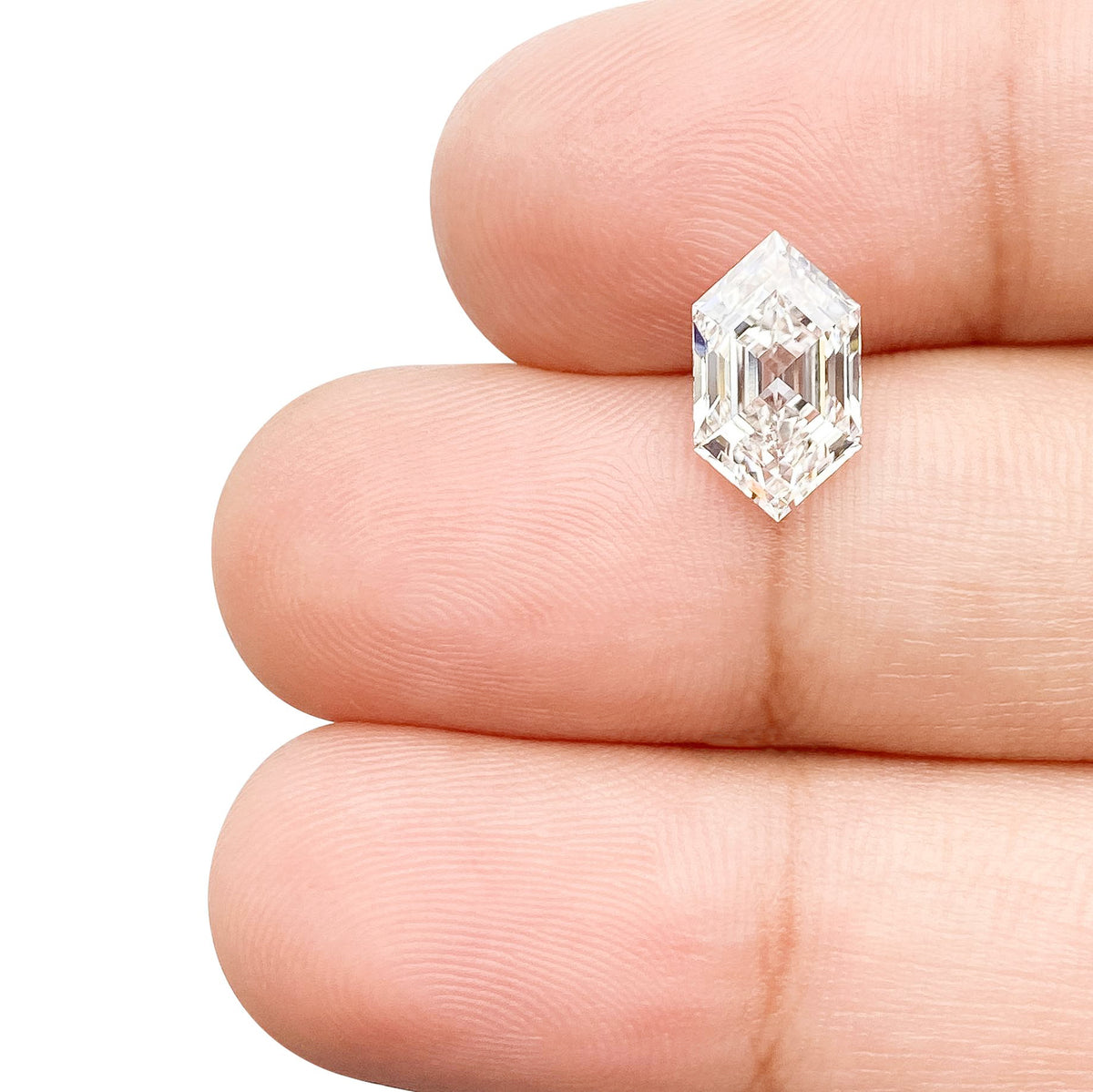 1.61ct | E/VS1 Hexagon Shape Step Cut Lab Diamond (IGI)