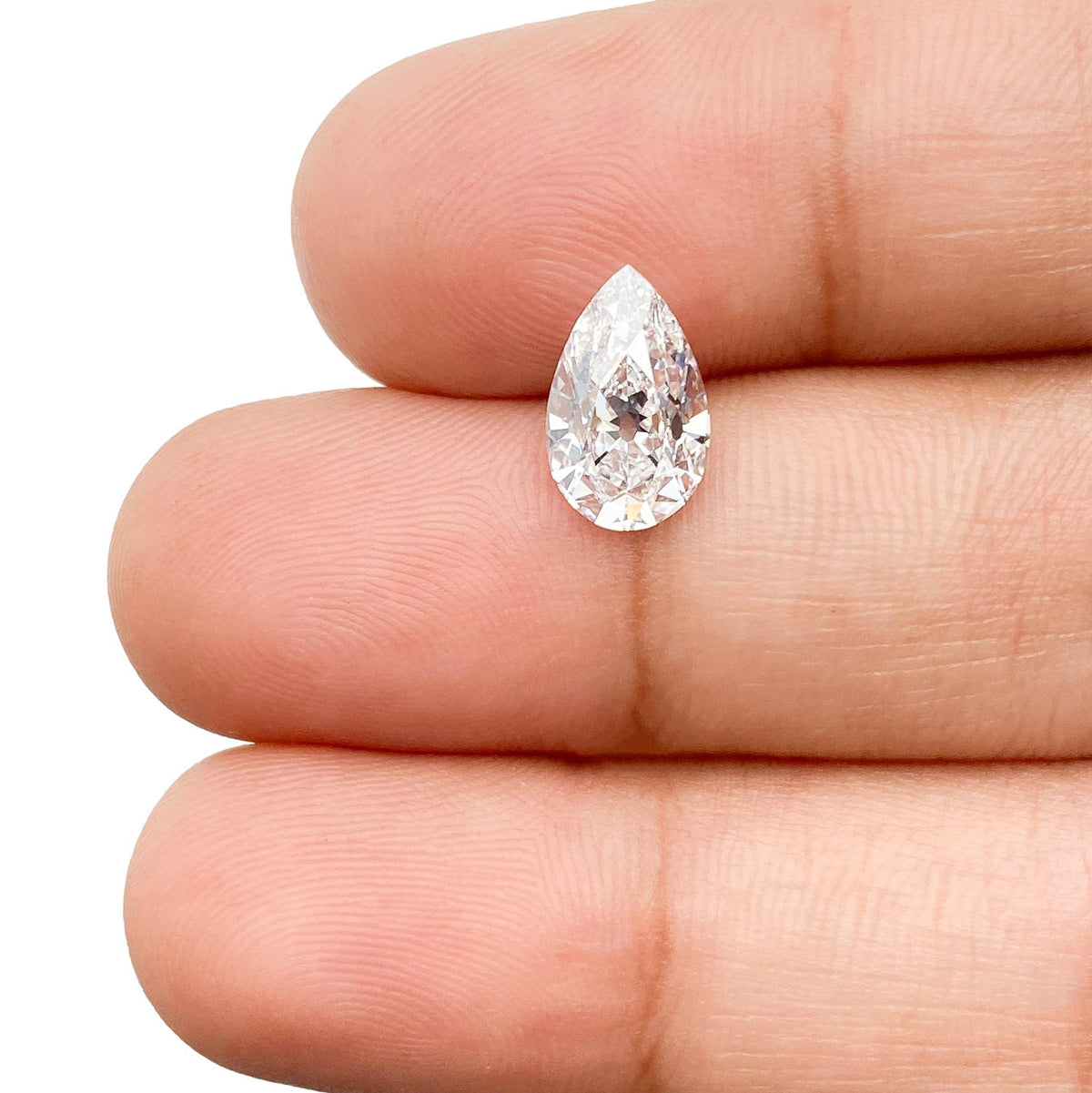 1.60ct | D/VS1 Pear Shape Old Mine Cut Lab Diamond (IGI)