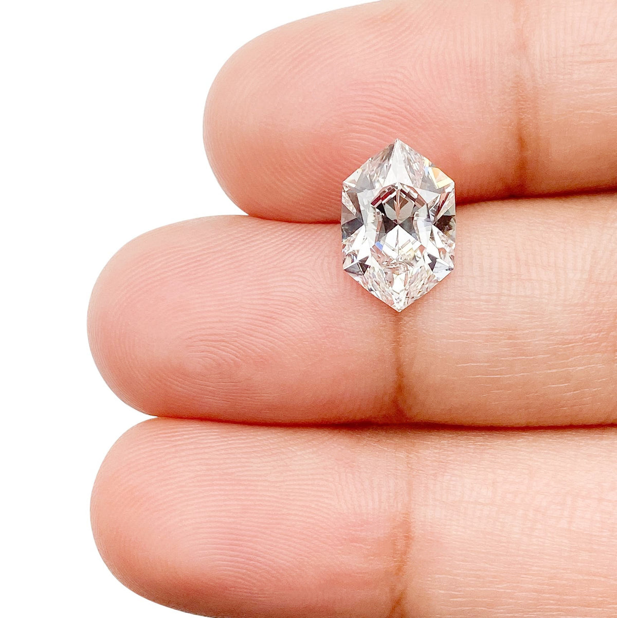2.40ct | E/VS2 Hexagon Shape Brilliant Cut Lab Diamond (IGI)