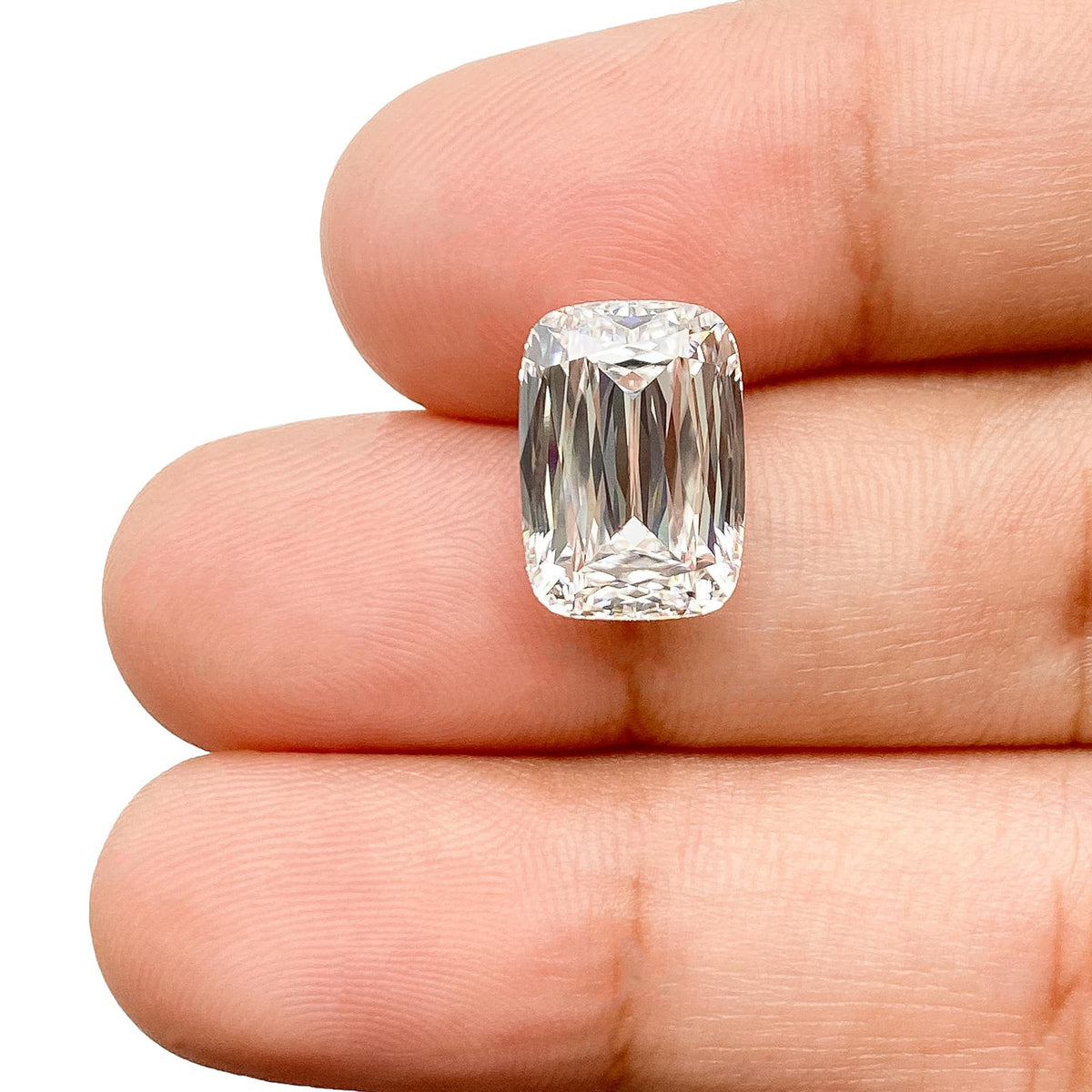 5.17ct | F/VS1 Cushion Shape Lattice Cut Lab Diamond (IGI)