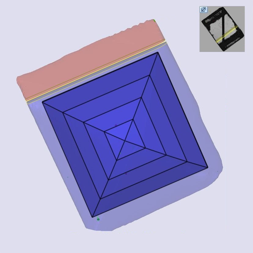 2.04ct | E/VS1 Carre Shape Step Cut Lab Diamond (IGI)-LITHOS Diamond