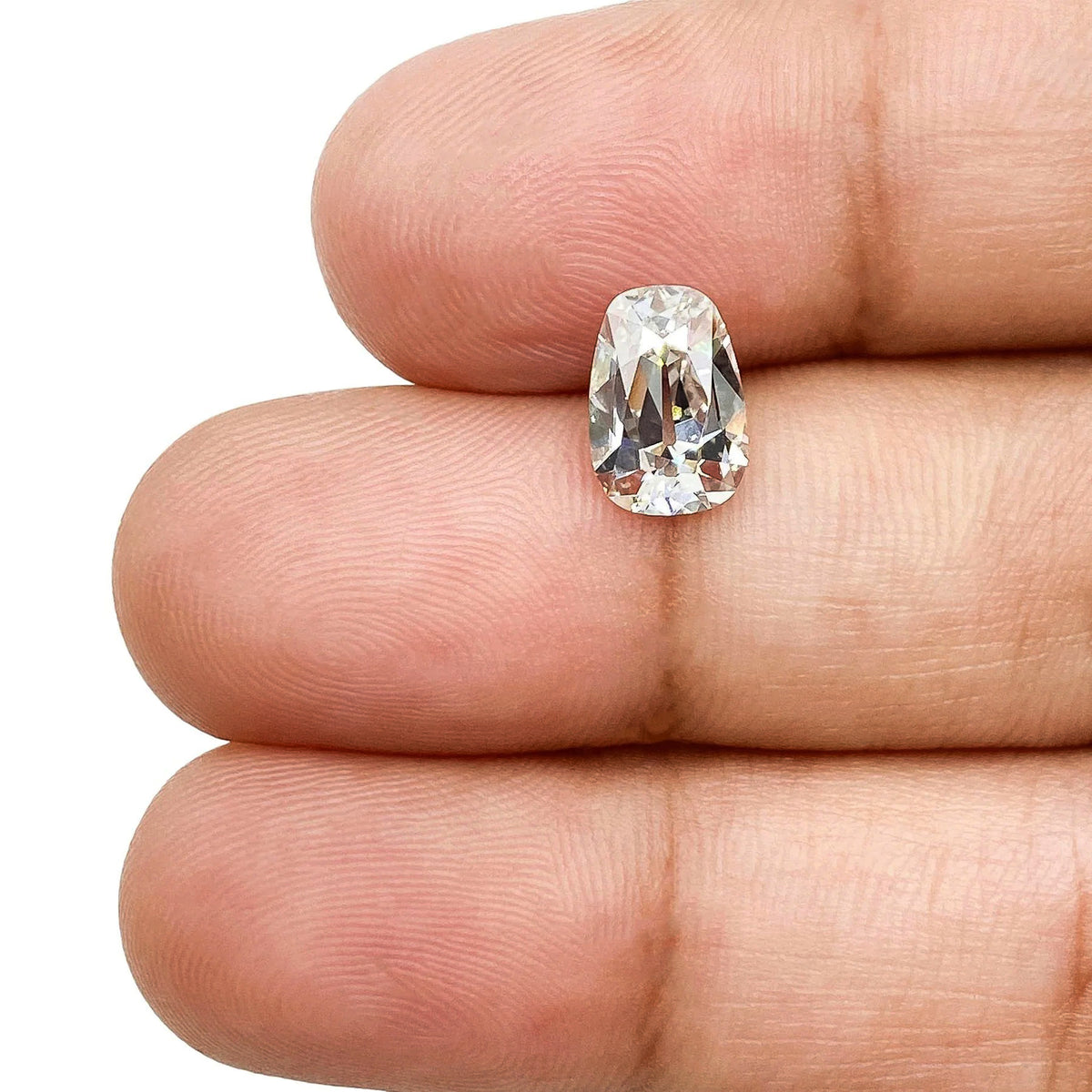 1.50ct | G/VS1 Tapered Cushion Shape Old Mine Cut Lab Diamond (IGI)-LITHOS Diamond