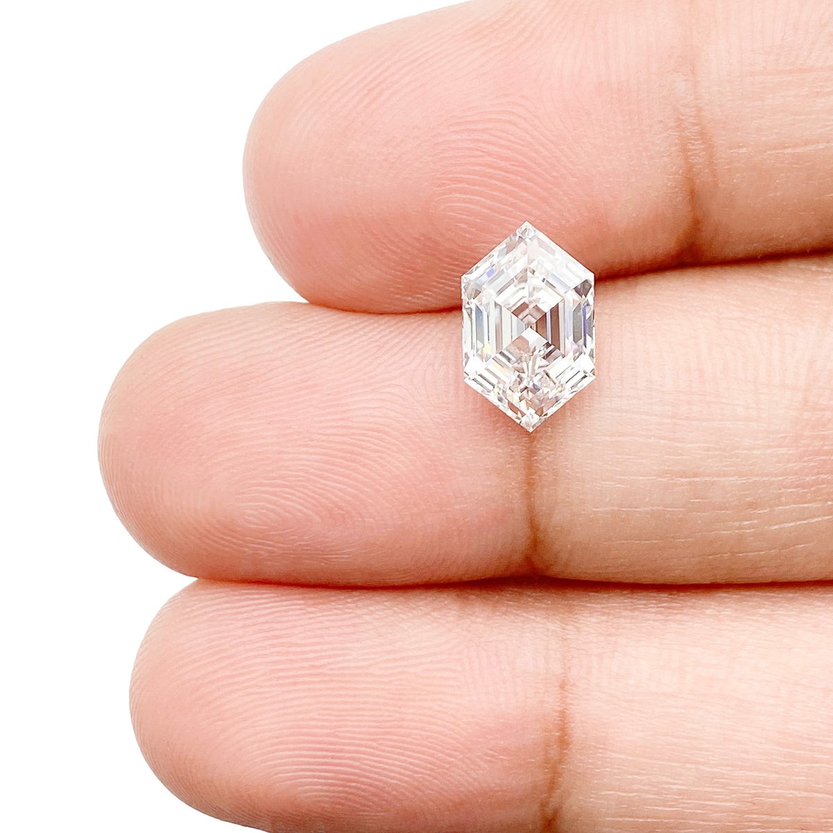 1.59ct | D/VS1 Hexagon Shape Step Cut Lab Diamond (IGI)