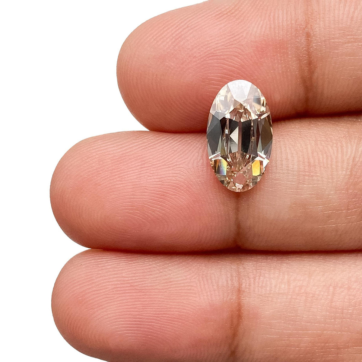2.51ct | M/VS1 Champagne Oval Shape Old Mine Cut Lab Diamond (IGI)-LITHOS Diamond