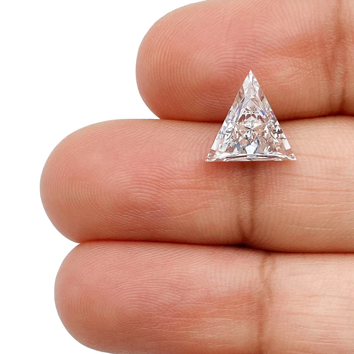 2.42ct | E/VVS2 Triangular Shape Brilliant Cut Lab Diamond (IGI)-LITHOS Diamond
