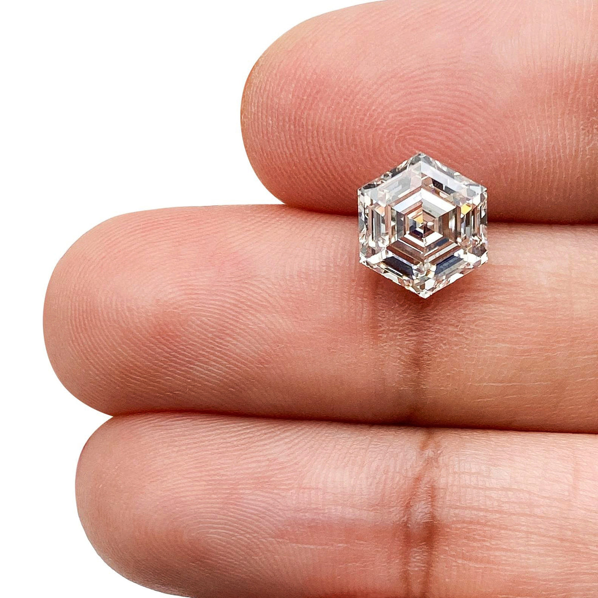 3.01ct | H/VS1 Hexagon Shape Step Cut Lab Diamond (IGI)