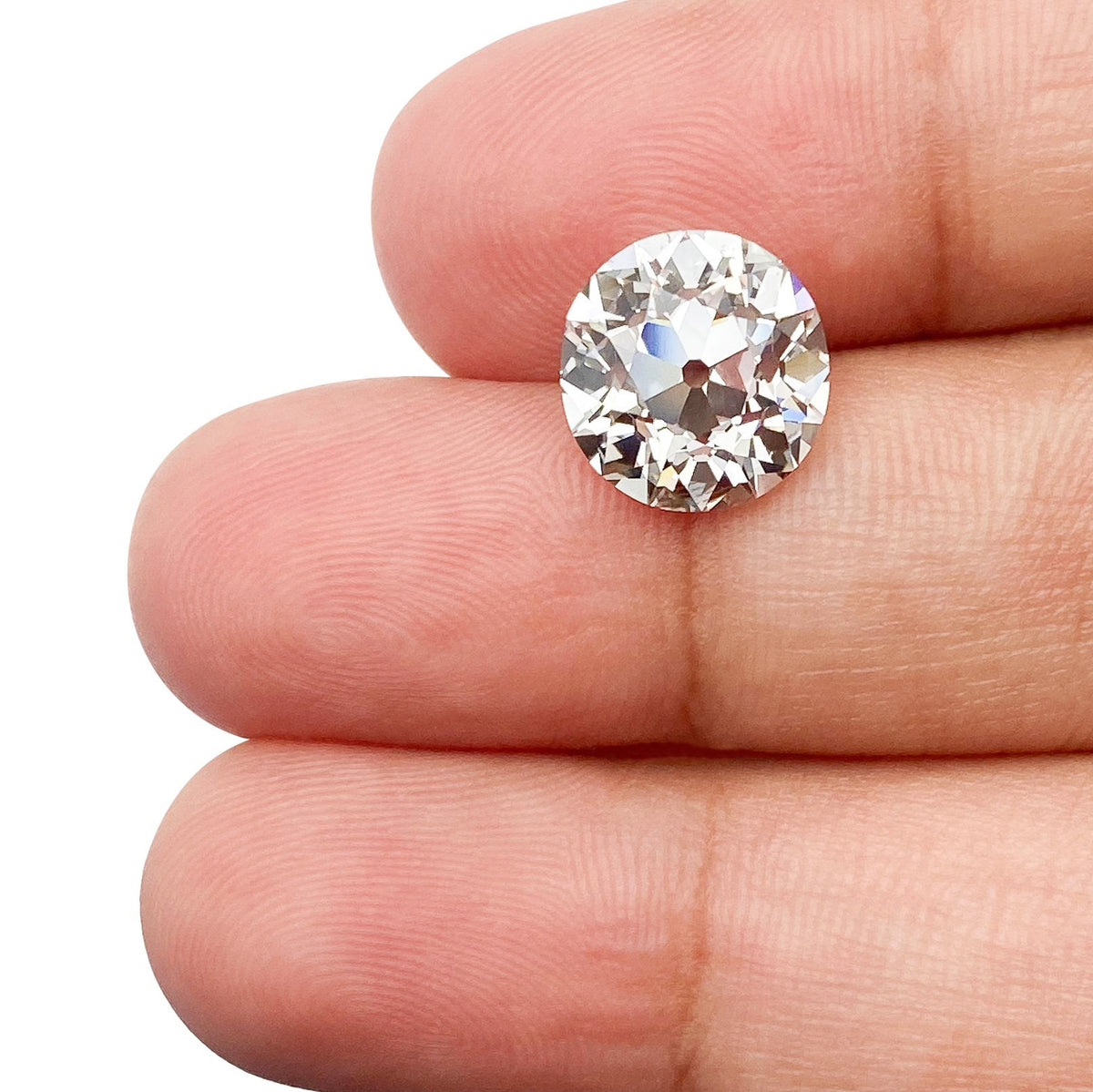 3.87ct | F/VS1 Round Shape Old European Cut Lab Diamond (IGI)