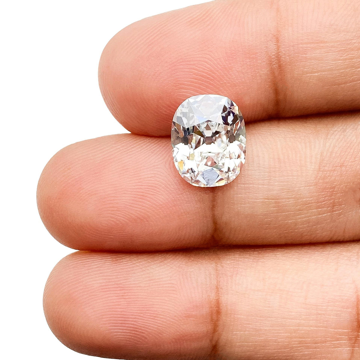 3.67ct | E/VS1 Cushion Shape Old Mine Cut Lab Diamond (IGI)-LITHOS Diamond