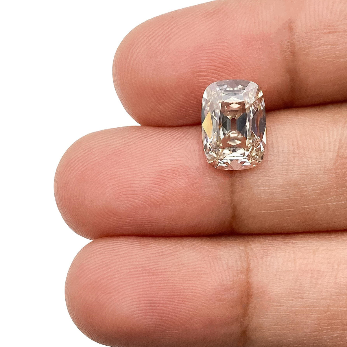 2.59ct | K/VS1 Champagne Cushion Shape Old Mine Cut Lab Diamond (IGI)