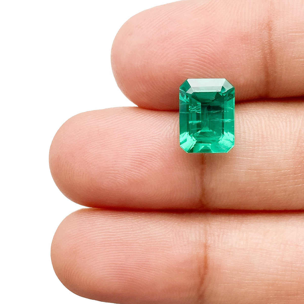 2.14ct | Step Cut Emerald Shape Lab Emerald