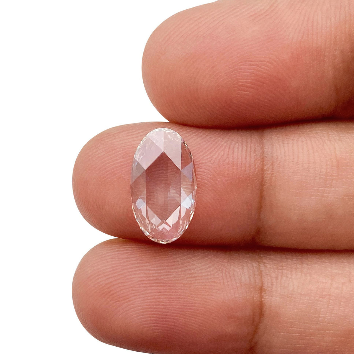 1.73ct | J/VS1 Champagne Oval Shape Rose Cut Lab Diamond (IGI)-LITHOS Diamond