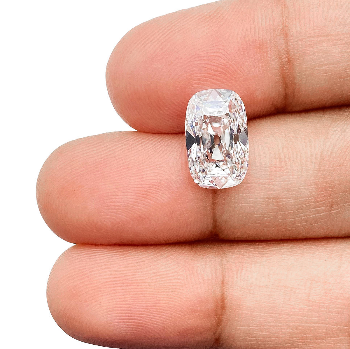 3.03ct | E/VVS2 Antique Cushion Shape Old Mine Cut Lab Diamond (IGI)