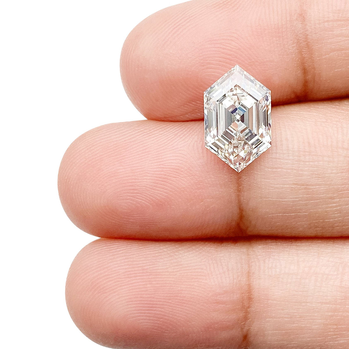2.77ct | G/VVS2 Hexagon Shape Step Cut Lab Diamond (IGI)