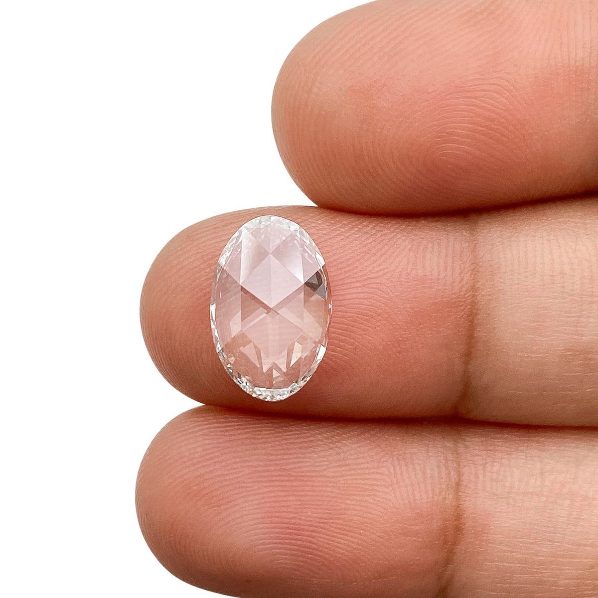 1.68ct | F/VVS2 Oval Shape Rose Cut Lab Diamond (IGI)