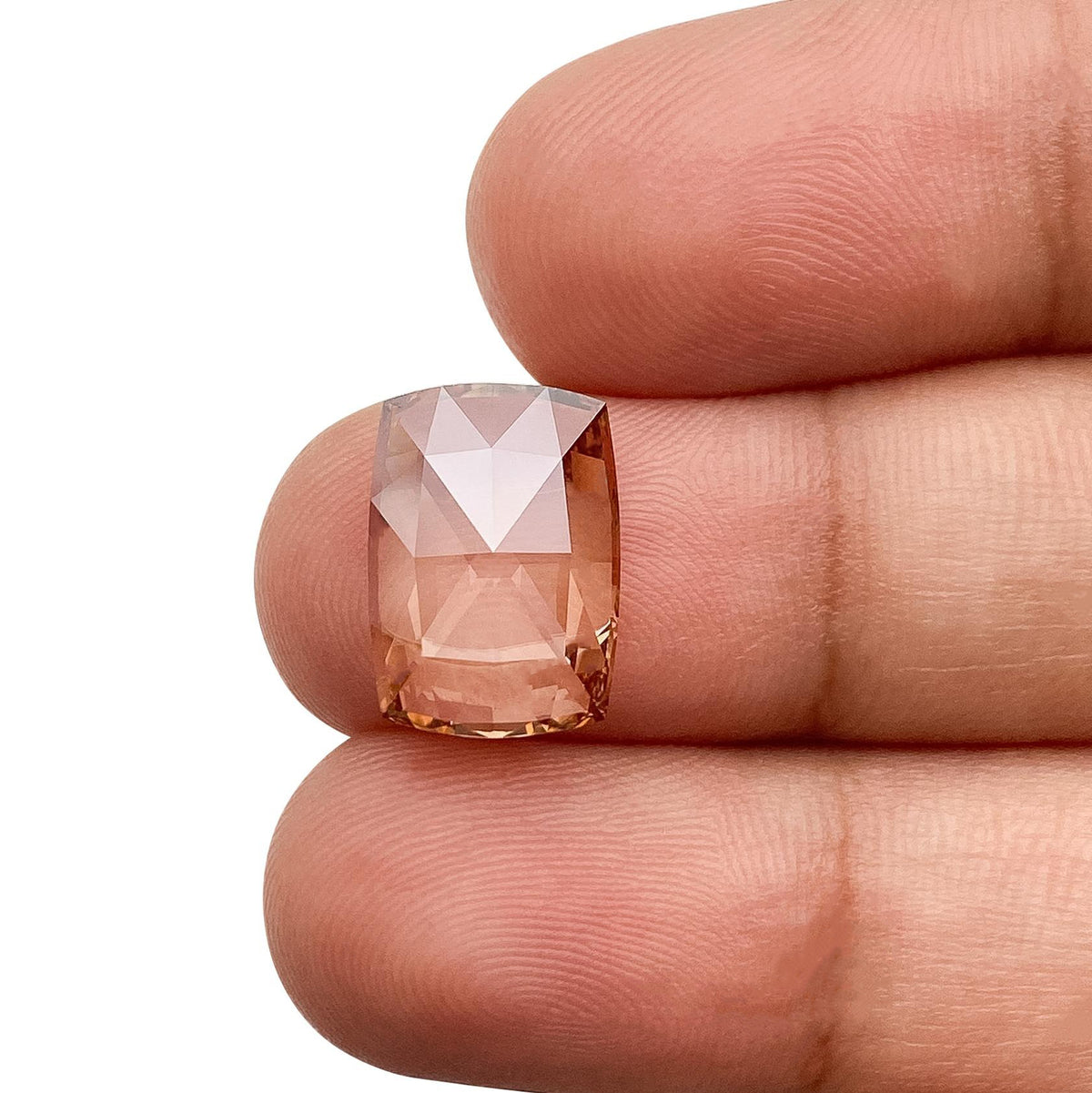 3.42ct | Fancy Brown/VVS2 Champagne Cushion Shape Rose Cut Lab Diamond (IGI)