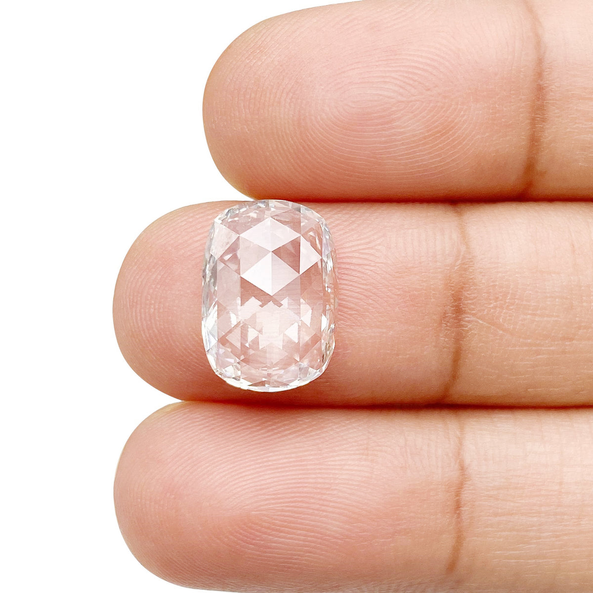 3.52ct | G/VS1 Cushion Shape Rose Cut Lab Diamond (IGI)