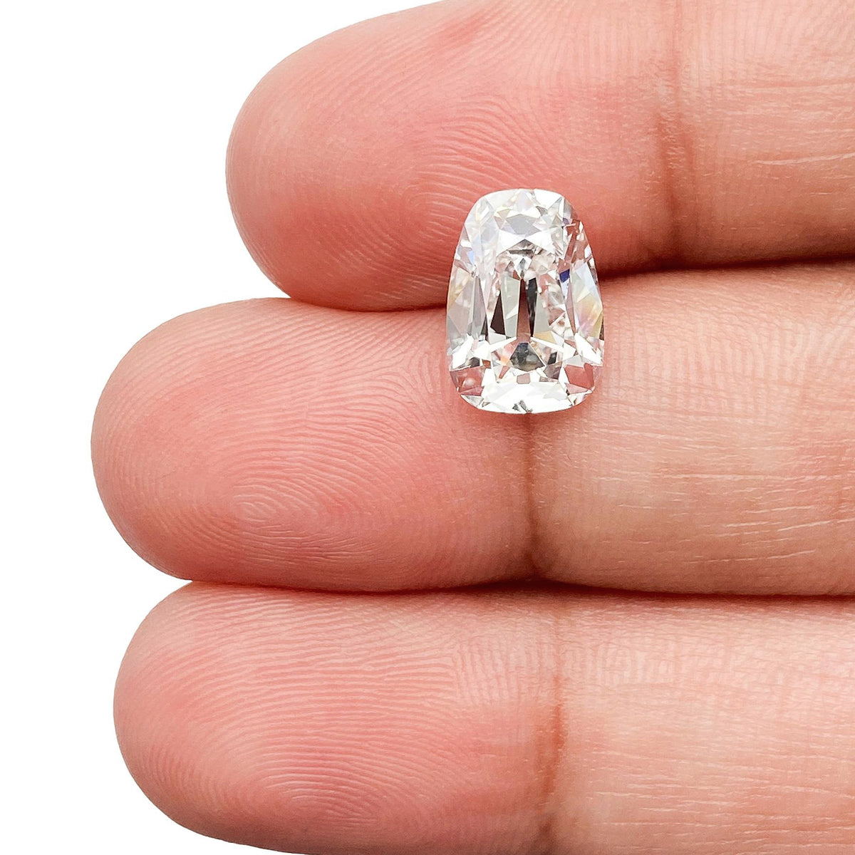 2.51ct | E/VS1 Tapered Cushion Shape Old Mine Cut Lab Diamond (IGI)