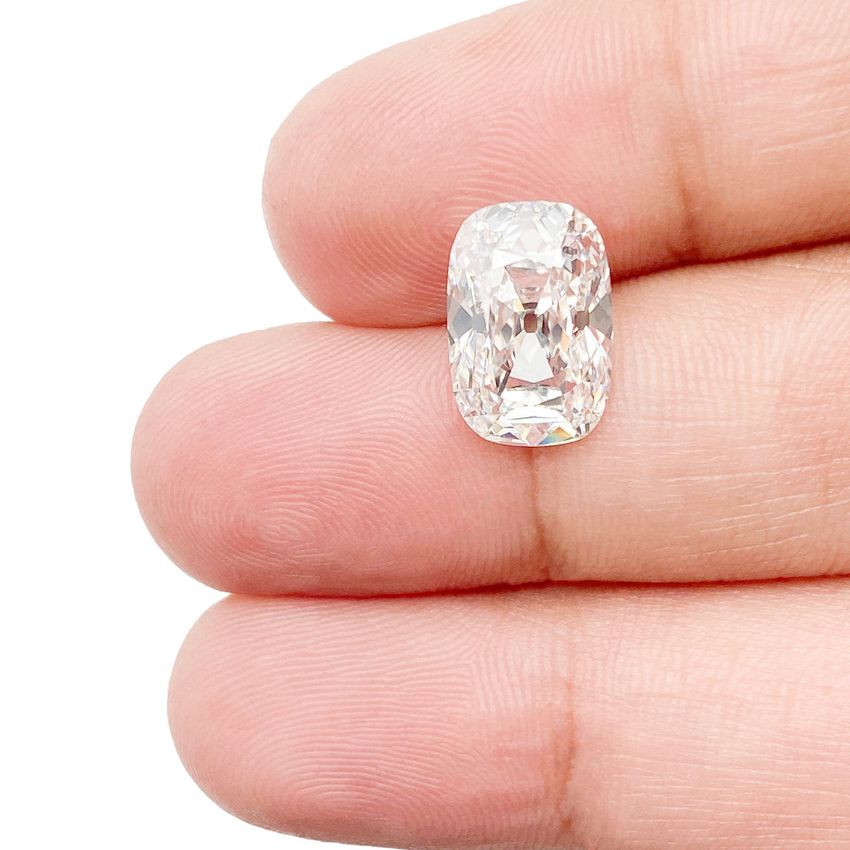 3.66ct | F/VVS2 Cushion Shape Old Mine Cut Lab Diamond (IGI)