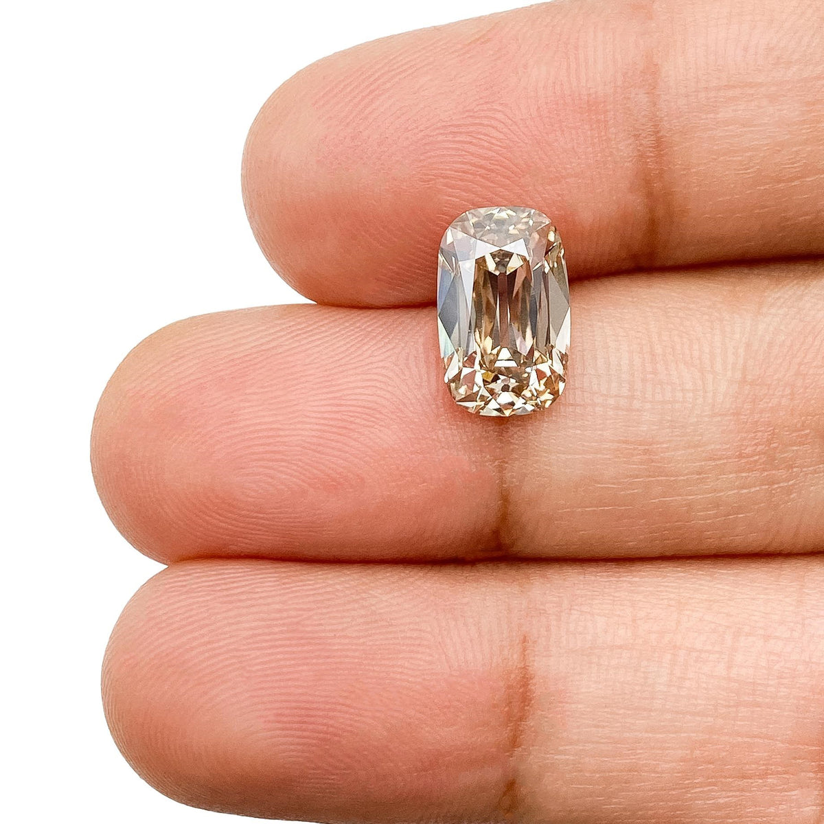 2.59ct | Light Brown/VS1 Cushion Shape Old Mine Cut Lab Diamond (IGI)-LITHOS Diamond