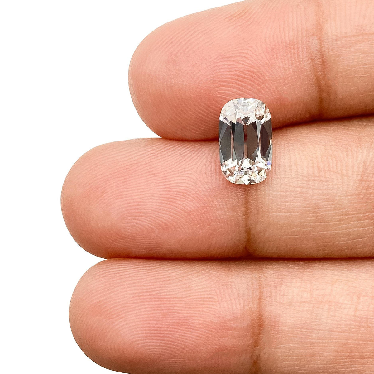 1.57ct | F/VVS2 Cushion Shape Old Mine Cut Lab Diamond (IGI)