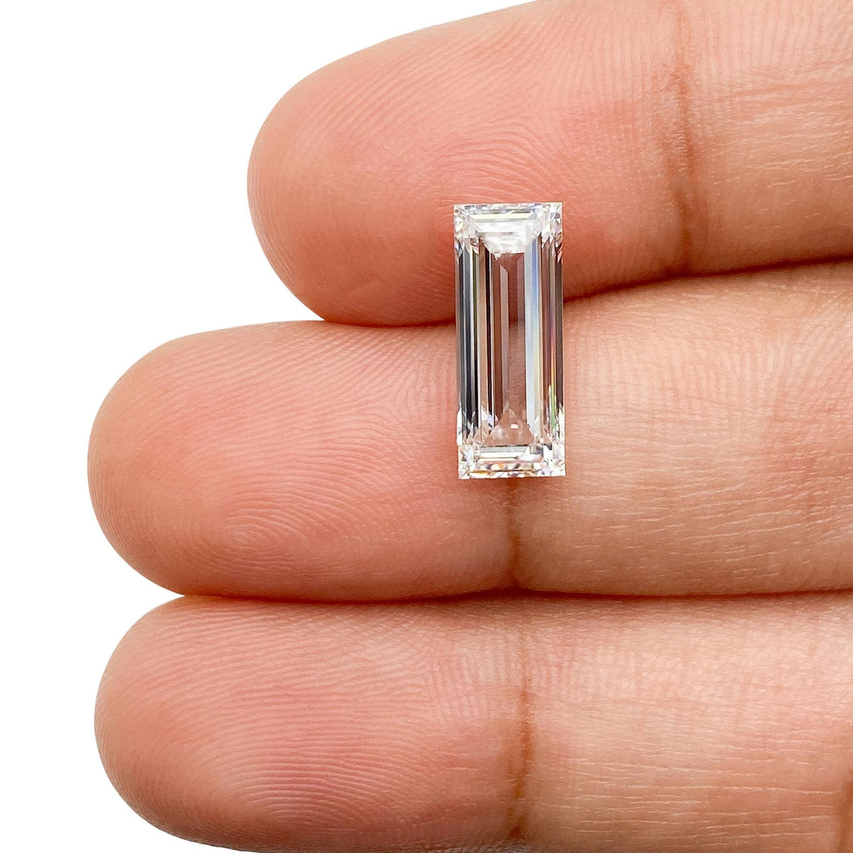 2.05ct | F/VVS2 Baguette Shape Step Cut Lab Diamond (IGI)