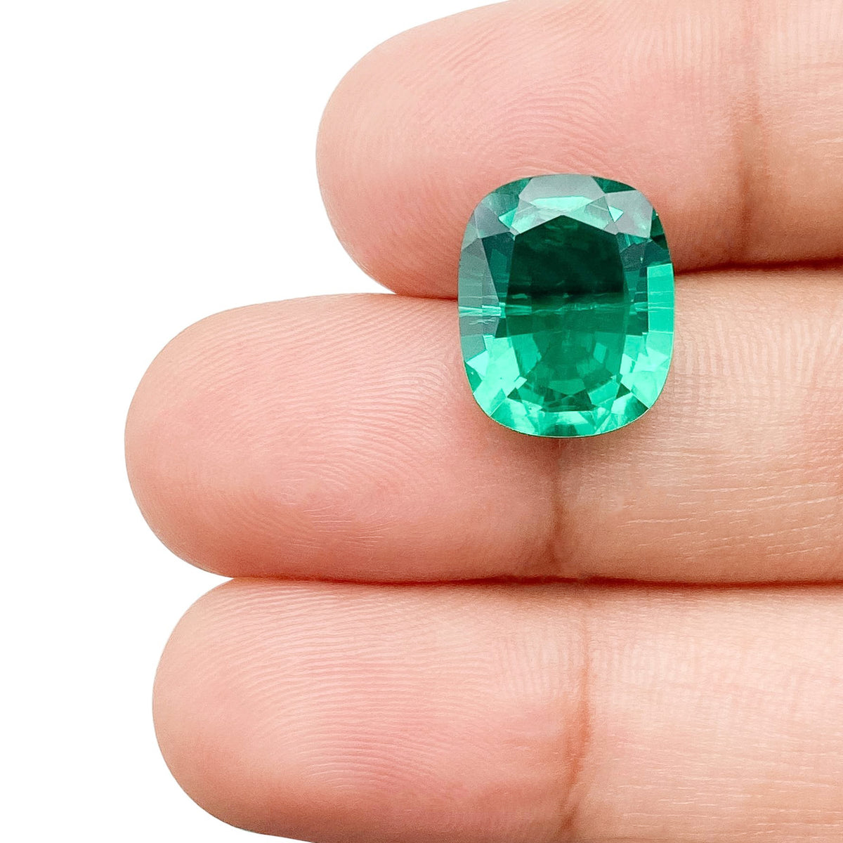 4.86ct | Brilliant Cut Cushion Shape Lab Emerald