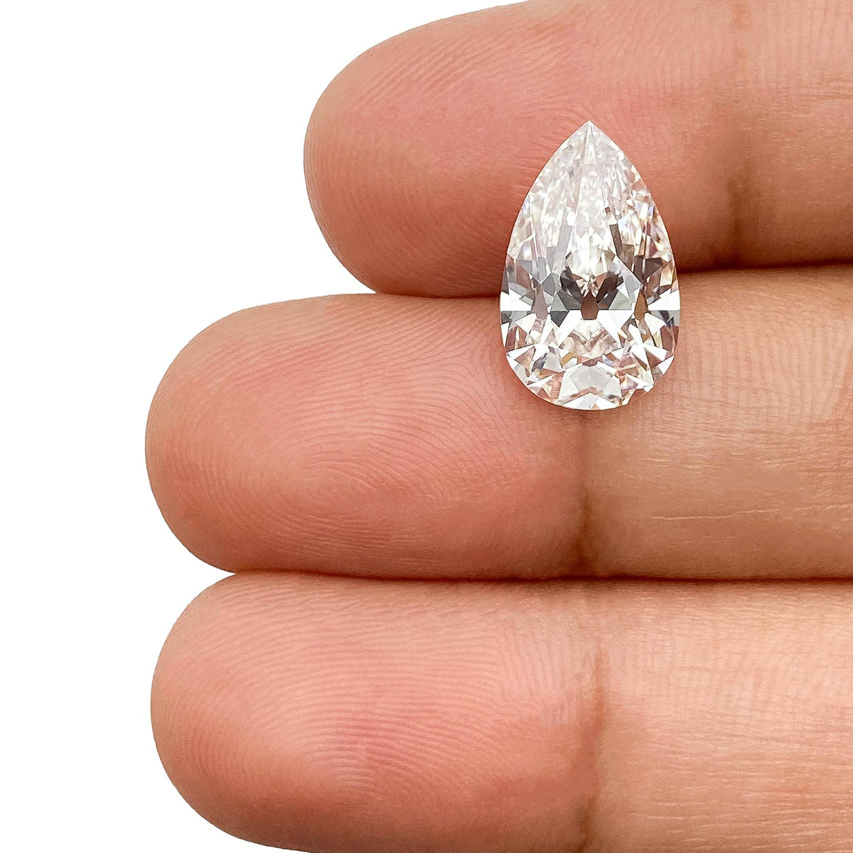 3.81ct | F/VVS2 Pear Shape Old Mine Cut Lab Diamond (IGI)