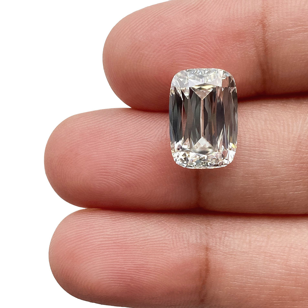 5.55ct | H/VS1 Cushion Shape Lattice Cut Lab Diamond (IGI)