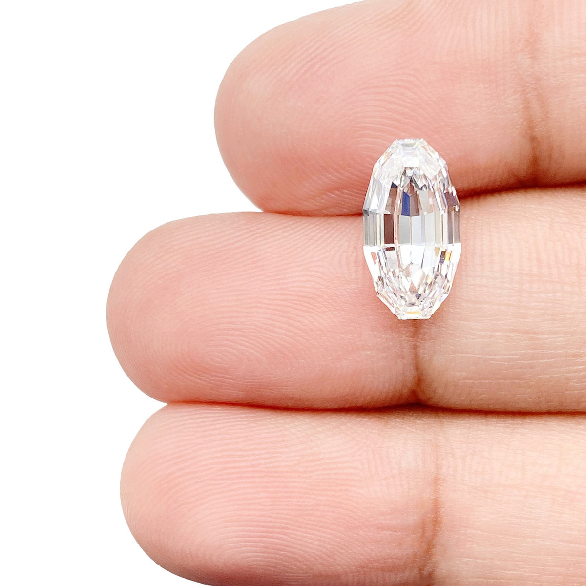 2.20ct | E/VS1 Oval Shape Step Cut Lab Diamond (IGI)