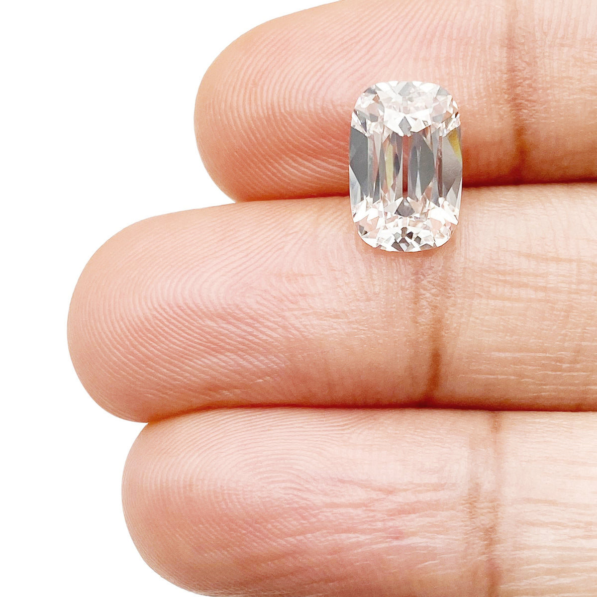 2.34ct | F/VS1 Cushion Shape Old Mine Cut Lab Diamond (IGI)