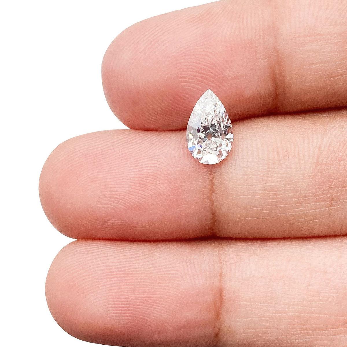 1.09ct | D/VVS2 Pear Shape Old Mine Cut Lab Diamond (IGI)